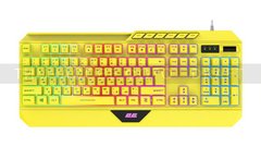 2E Gaming Клавіатура мембранна KG315 110key, USB-A, EN/UA, RGB, жовтий (2E-KG315UYW)