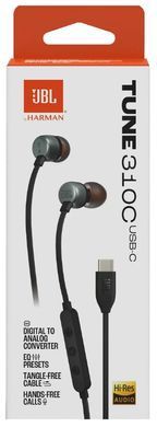 Гарнітура JBL TUNE 310C USB-C Black (JBLT310CBLK) [201342]