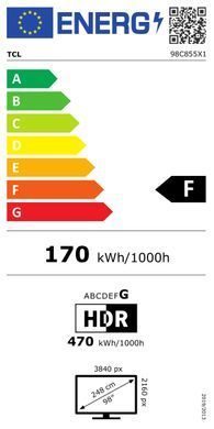 Телевізор 98" TCL MiniLED 4K 144Hz Smart Google TV Titan ONKYO sound (98C855) [111214]