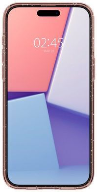 Чохол Spigen для iPhone 15 Pro, Liquid Crystal Glitter, Rose Quartz (ACS06702) [108175]