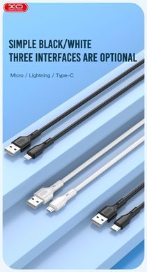 Кабель XO NB230 Rock Series USB-A to Micro - 1m (Black) (NB230_M_Black) [202490]