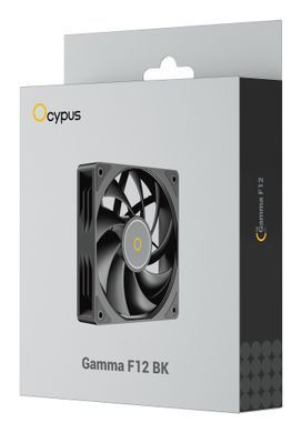 Корпусний вентилятор 120MM GAMMA F12 BK OCYPUS (GAMMA-F12-BK1NN00X-GL) [502892]