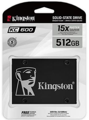 Накопичувач SSD Kingston 2.5" 512GB SATA KC600 (SKC600/512G) [110024]