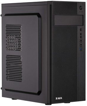 Корпус 2E Alfa E185-400 з БЖ 2E ATX400W, 1xUSB3.0, 2xUSB2.0, VGA 310мм, ATX, чорний (2E-E185-400) [112508]