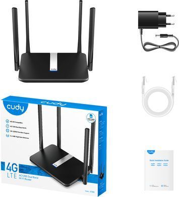 Маршрутизатор Cudy, AC1200 Wi-Fi Mesh 4G LTE Cat4 Router (LT500) [404926]