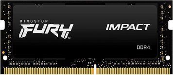 Пам'ять ноутбука Kingston DDR4 16GB KIT (8GBx2) 3200 FURY Impact (KF432S20IBK2/16) [103774]