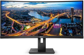 Монітор TFT 34" Philips 345B1C, VA, 3440x1440 WQHD, вигнутий, DP, HDMIx2, USB хаб, Pivot, колонки, чорний (345B1C/00) [402287]