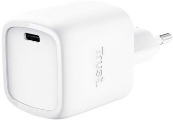 Зарядний пристрій мережевий Trust Maxo 30Вт, GaN, USB-C, PD/PPS, білий (25520_TRUST) [111729]