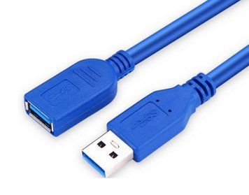 Кабель USB 3.0 AM-AF (продовжувач), 3.0 м, синій (B00550) [403851]