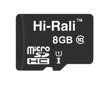 Карта пам`ятi MicroSDHC 8GB UHS-I Class 10 Hi-Rali (HI-8GBSD10U1-00) [606967]