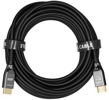 Кабель 2E HDMI (M/M) 10м, 2.1, 8K/60Hz 48Gbps, Optical, чорний (2EW-1146-10M) [114387]
