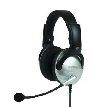 Гарнітура комп'ютерна стерео Over-Ear Koss SB45, 2x3.5мм, Uni Mic, 2.4м, Срібний (195679.101) [17179]