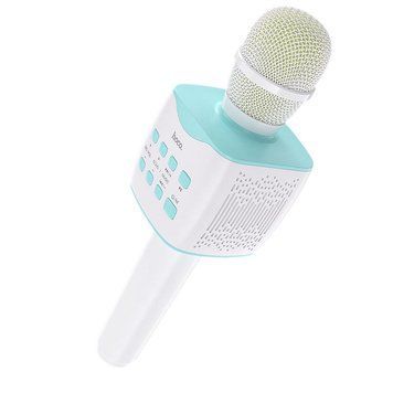 Портативна колонка-мікрофон HOCO BK5 Cantando karaoke microphone, 5W, Blue (6931474742308) [806401]