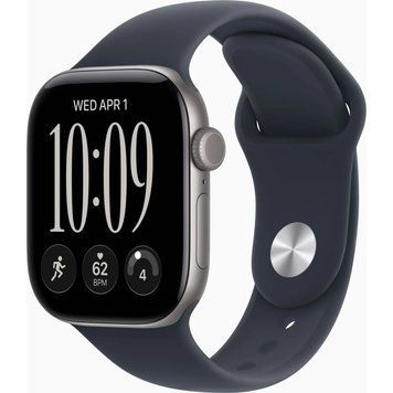 Смарт-годинник Apple Watch Series 12 GPS 46mm Space Grey Aluminium Case with Navy Blue Sport Band - M/L (MJEJ4RK/A) [733390]