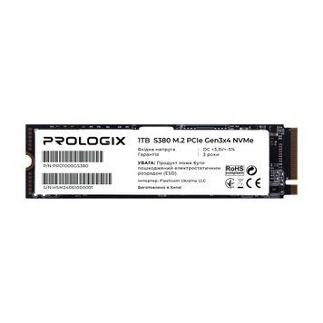 Накопичувач SSD 1TB Prologix S380 M.2 2280 PCIe 3.0 x4 NVMe 3D TLC (PRO1000GS380) [607945]