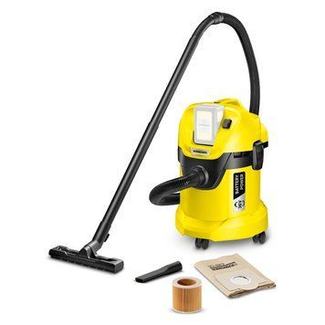 Пилосос професійний акумуляторний Karcher WD 3 Battery 36в, контейнер 17л, 5.2кг, без АКБ та ЗП (1.629-910.0) [15590]