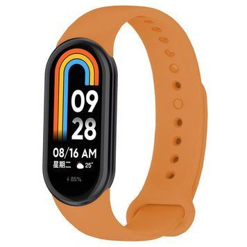 Силіконовий ремінець BeCover для Xiaomi Mi Smart Band 8 Apricot (709375) [604907]