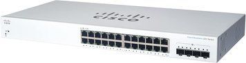 Комутатор Cisco CBS220 24xGE, 4x10G SFP+, Smart (CBS220-24T-4X-EU) [105218]