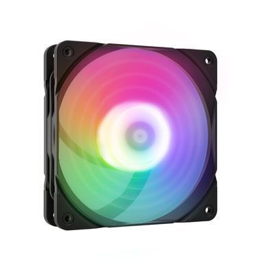 Корпусний вентилятор Zalman AF120R ARGB 120мм, 800-1500rpm, 4pin, PWM, 3pin+5VARGB, 24,3dBa, чорний (ZM-AF120RARGBBLACK) [109600]