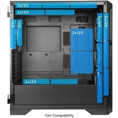 Корпус Chieftec APEX LUMO 4x140mm A-RGB, USB-C, E-ATX, без БЖ, Black (GA-01B-L-OP) [402964]
