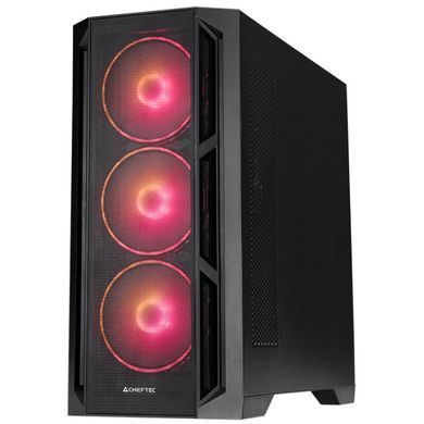 Корпус Chieftec APEX LUMO 4x140mm A-RGB, USB-C, E-ATX, без БЖ, Black (GA-01B-L-OP) [402964]