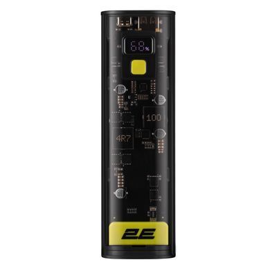 Акумулятор портативний літій-іонний Power Bank 2E Сrystal 24000мА&middot;год, 100Вт (2E-PB7200PD) [108435]