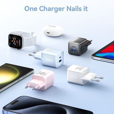 Зарядний пристрій 2xUSB 30W (USB-A/USB-C) + USB-C cable М-М Black Vention (TZ-FEQB0-EU-01) [405451]