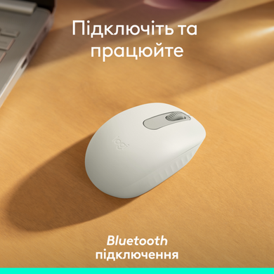 Миша Logitech M196 Bluetooth Off White (L) (910-007460) [201943]