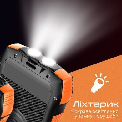 Універсальна мобільна батарея Promate SolarTank-20PDQI 20W 20000mAh Black (solartank-20pdqi.black) [603455]
