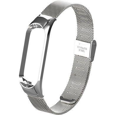 Ремінець BeCover Metal для Xiaomi Mi Smart Band 5/Mi Smart Band 6 Silver (705147) [604611]