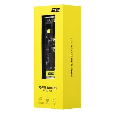 Акумулятор портативний літій-іонний Power Bank 2E Сrystal 24000мА&middot;год, 100Вт (2E-PB7200PD) [108435]