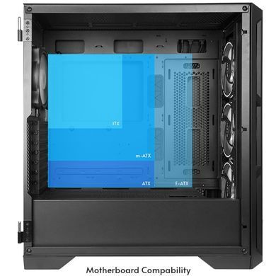 Корпус Chieftec APEX LUMO 4x140mm A-RGB, USB-C, E-ATX, без БЖ, Black (GA-01B-L-OP) [402964]