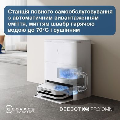 Робот-пилосос DEEBOT X5PRO OMNI DDX39 WH ECOVACS (DDX39 WHITE) [500588]