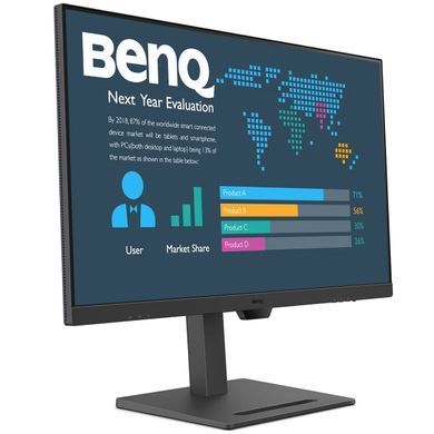 Монітор TFT 31.5" BenQ BL3290QT, IPS, 2K QHD, 75Hz, HDMI, DP, DP-out, USB-C, HAS, USB-hub, колонки, чорний (9H.LLMLA.TPE) [400487]