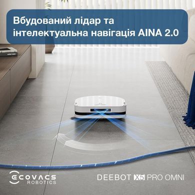 Робот-пилосос DEEBOT X5PRO OMNI DDX39 WH ECOVACS (DDX39 WHITE) [500588]