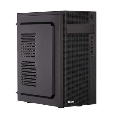Корпус 2E Alfa E185-400 з БЖ 2E ATX400W, 1xUSB3.0, 2xUSB2.0, VGA 310мм, ATX, чорний (2E-E185-400) [112508]