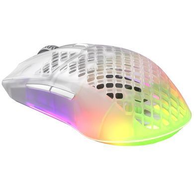 Мишка SteelSeries Aerox 3 Wireless Ghost, RGB, 18000dpi., 6кн., прозора (62610) [401283]
