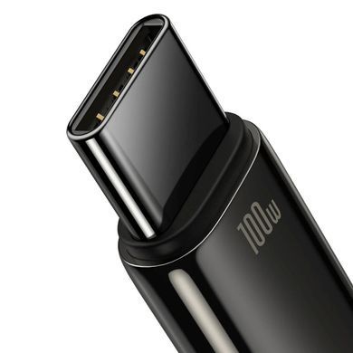 Кабель Baseus Tungsten Gold Fast Charging Data Cable USB to Type-C 100W 1m Black (CAWJ000001) [804356]