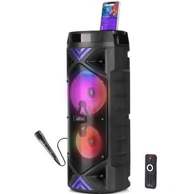 Акустична система 1.0 Media-Tech 50W Bluetooth/FM/AUX/SD/USB/КАРАОКЕ/LED чорна (MT3182) [405184]