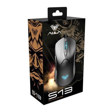 Миша Aula S13 Wired gaming mouse with 6 keys Black (6948391213095) [606551]