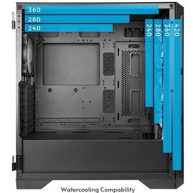 Корпус Chieftec APEX LUMO 4x140mm A-RGB, USB-C, E-ATX, без БЖ, Black (GA-01B-L-OP) [402964]