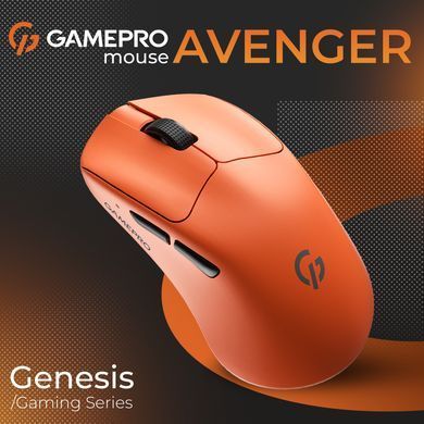 Миша бездротова GamePro Genesis Avenger Orange (GM096O) [617801]
