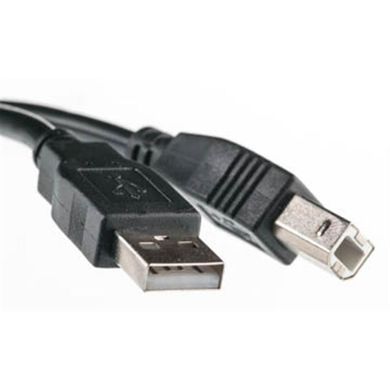 Кабель PowerPlant USB2.0(AM)-USB2.0(BM), 5м, Black, one ferrite (KD00AS1227) [603621]