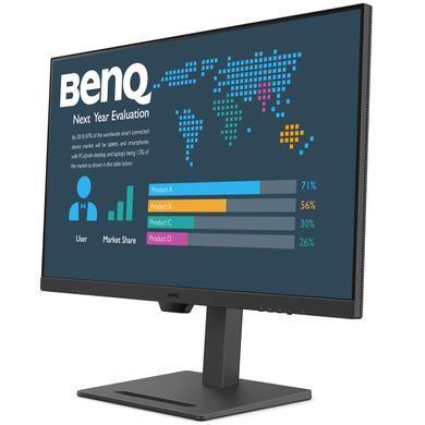 Монітор TFT 31.5" BenQ BL3290QT, IPS, 2K QHD, 75Hz, HDMI, DP, DP-out, USB-C, HAS, USB-hub, колонки, чорний (9H.LLMLA.TPE) [400487]