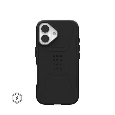 Чохол UAG для iPhone 16, Civilian Magsafe, Black (114446114040) [108225]