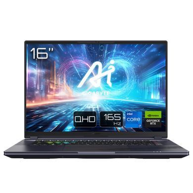 Ноутбук AORUS 16X 16.0 QHD 165Hz, Intel i7-13650HX, 16GB, F1TB, NVD4060-8, W11, чорний (AORUS_16X_9KG-43UAC54SH) [10087]