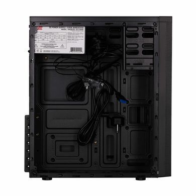 Корпус 2E Alfa E185-400 з БЖ 2E ATX400W, 1xUSB3.0, 2xUSB2.0, VGA 310мм, ATX, чорний (2E-E185-400) [112508]