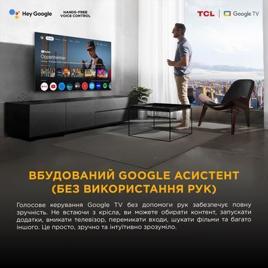 Телевізор 65" TCL QLED 4K 60Hz Smart Google TV Black (65P71K) [114183]
