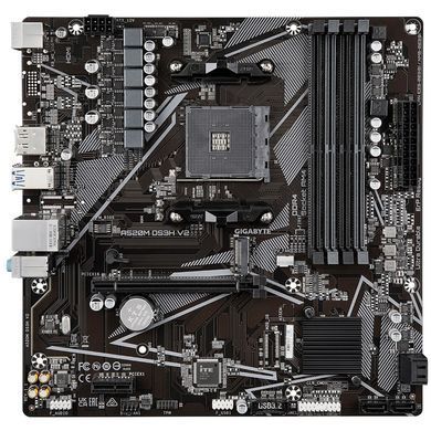 Материнська плата GIGABYTE A520M DS3H V2 sAM4 A520 4xDDR4 M.2 HDMI DP mATX (A520M_DS3H_V2) [111656]