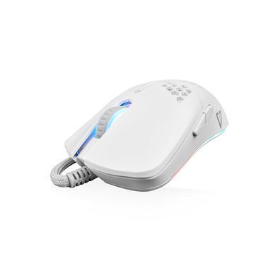 Мишка Modecom Shinobi 3360 Volcano, ігрова, 12000dpi., 6кн., біла (M-MC-SHINOBI-3360-200) [401188]